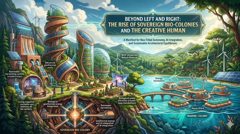 Beyond Left and Right: The Rise of Sovereign Bio-Colonies and the Creative Human